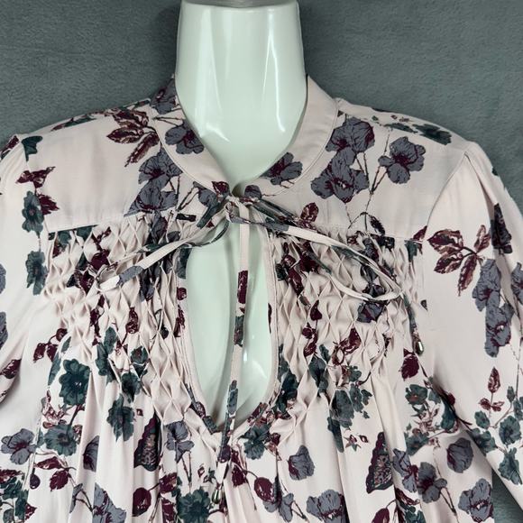 FREE PEOPLE Women's Pebble Crepe So Fine Boho Oversized Tunic Top, SMALL - Picture 7 of 10